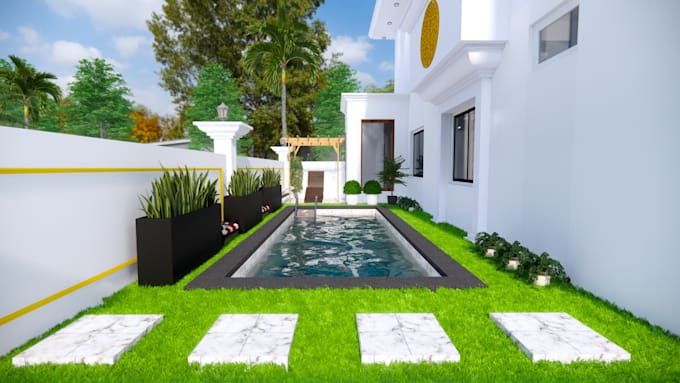 Gig Preview - Design swimming pool, back yard, garden, patio