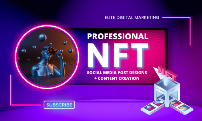 Gig Preview - Our agency will create social media posts and content for your nfts