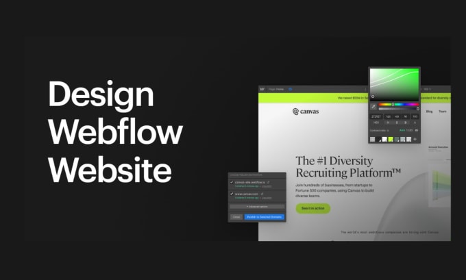 Gig Preview - Design webflow website or be your webflow expert