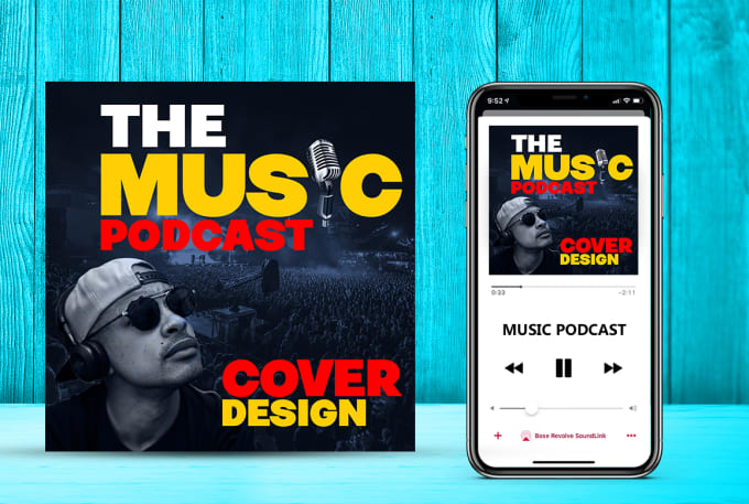 Gig Preview - Design clean professional podcast cover artwork