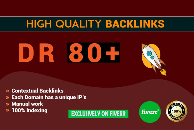 Gig Preview - Build contextual dofollow backlinks DR 60 to 80 for boost ranking