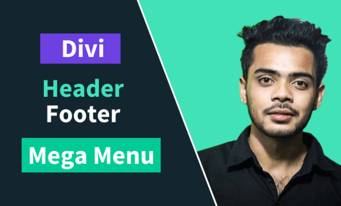 Gig Preview - Build divi header or divi mega menu and divi footer for you