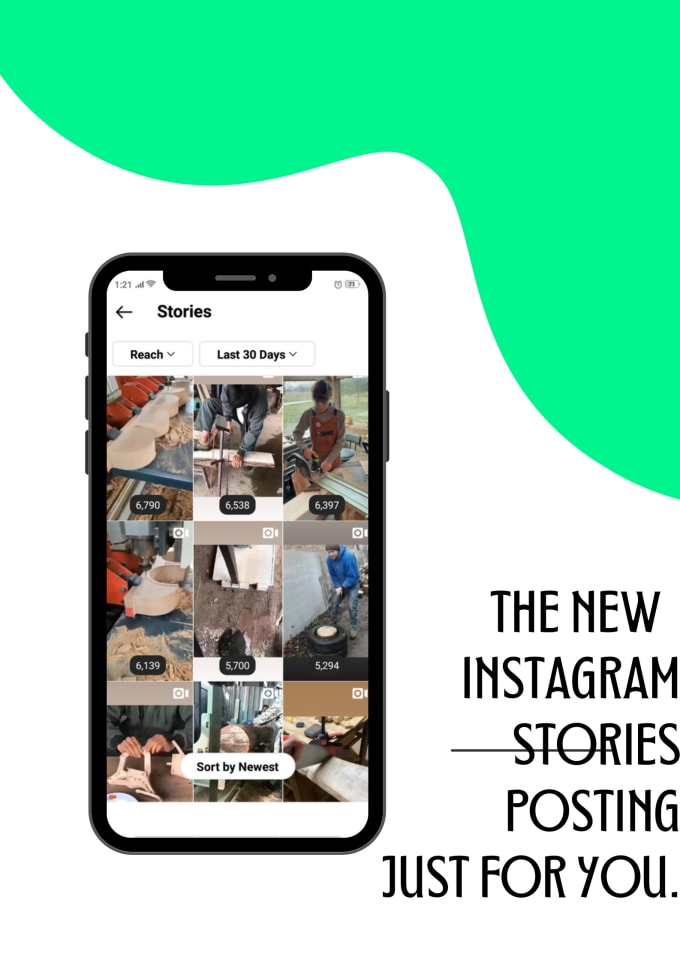 Gig Preview - Create repost and schedule instagram stories on your account