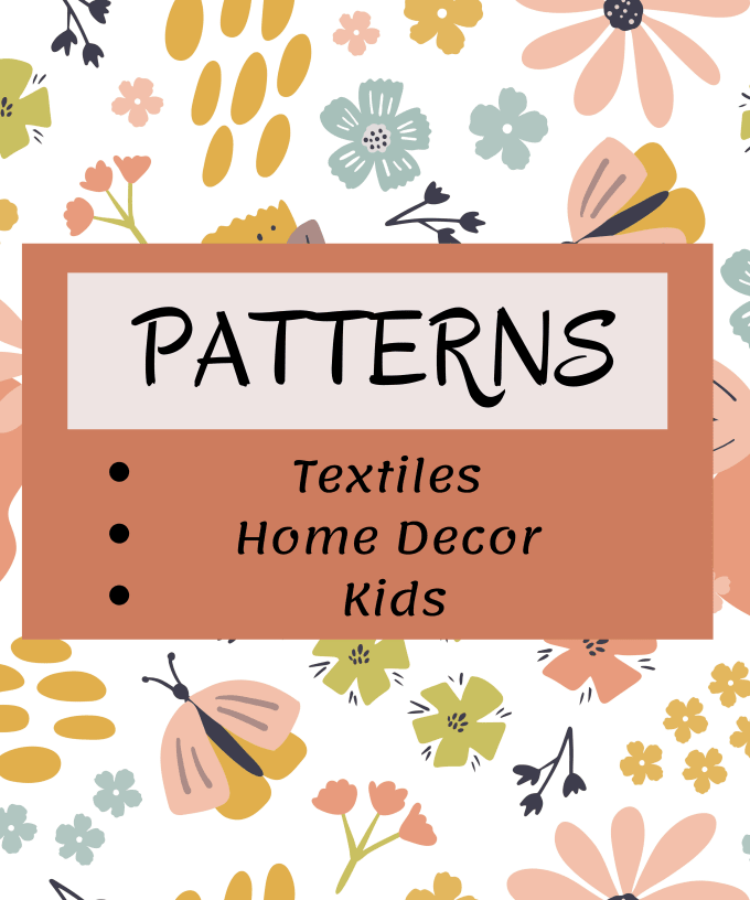 Gig Preview - Design seamless patterns for textile and fabric prints