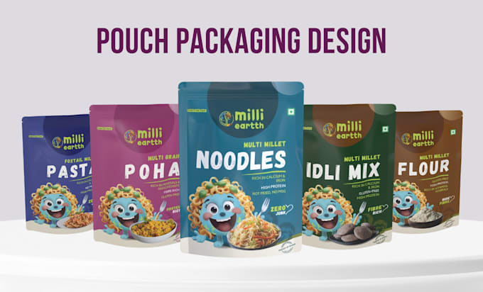 Gig Preview - Design creative packaging and food pouches for your brand