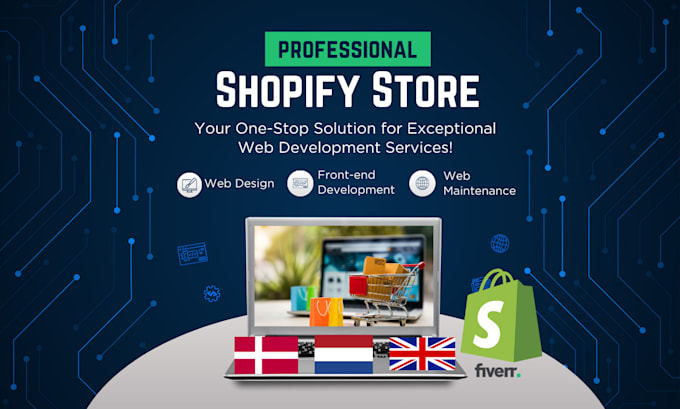 Gig Preview - Build high converting shopify stores for your business