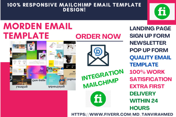 Gig Preview - Design responsive html email mailchimp templates newsletter