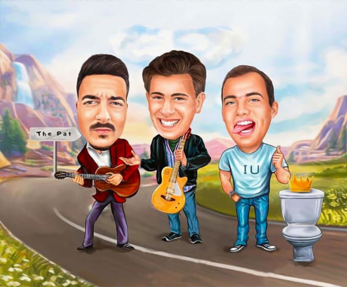 Gig Preview - Create cartoons caricature from your photo