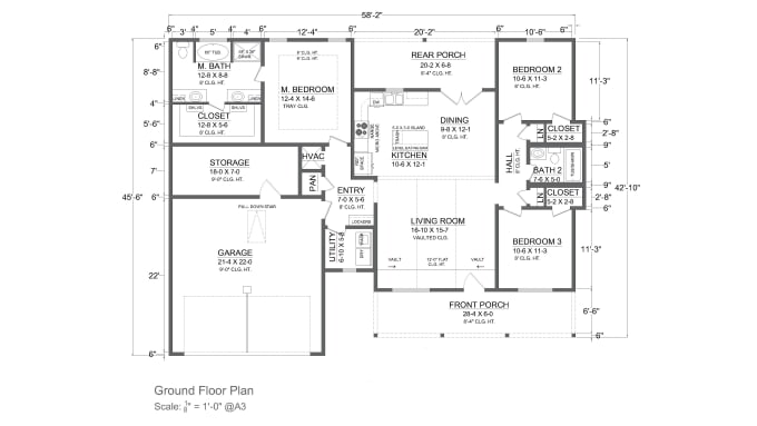 Gig Preview - Draw architectural autocad 2d floor plan elevation section and redraw your image