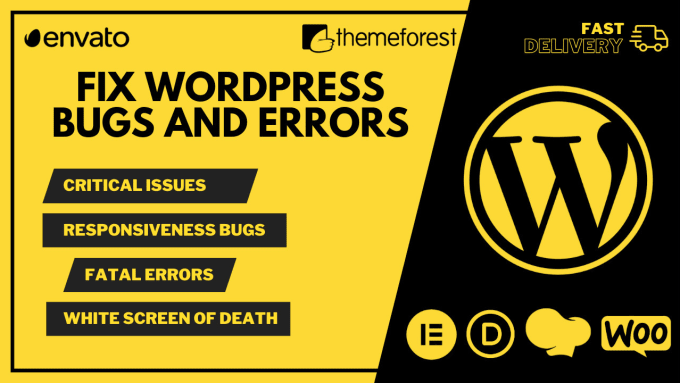 Gig Preview - Do wordpress bug fix, plugin theme, mysql or any errors fix