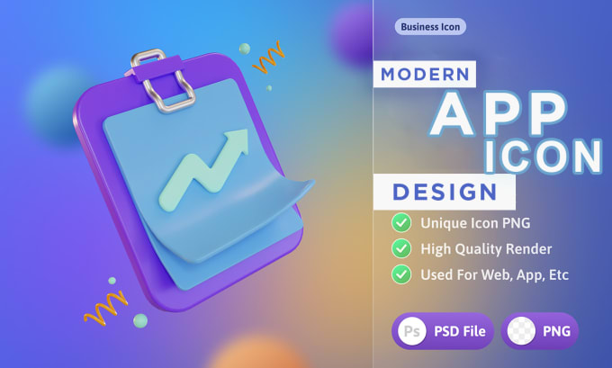 Gig Preview - Design modern app icon logo