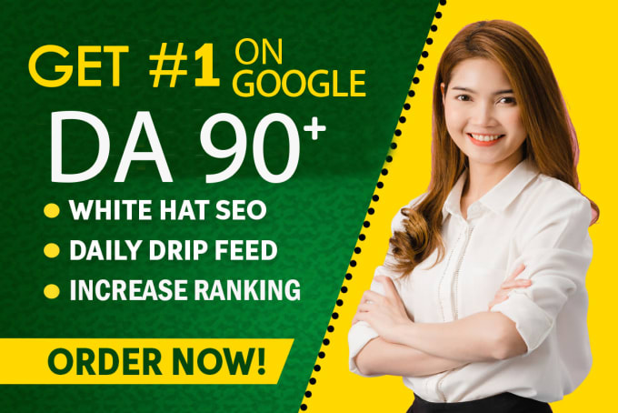 Gig Preview - Do high authority da90 dofollow SEO white hat backlinks