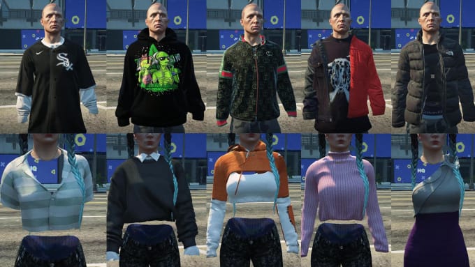 Gig Preview - Provide clothes pack for fivem servers