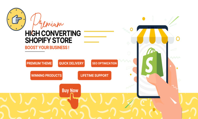 Gig Preview - Create a high converting ecommerce shopify store and full branding package