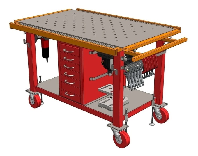 Gig Preview - Make drawings for DIY welding table multipurpose workbench