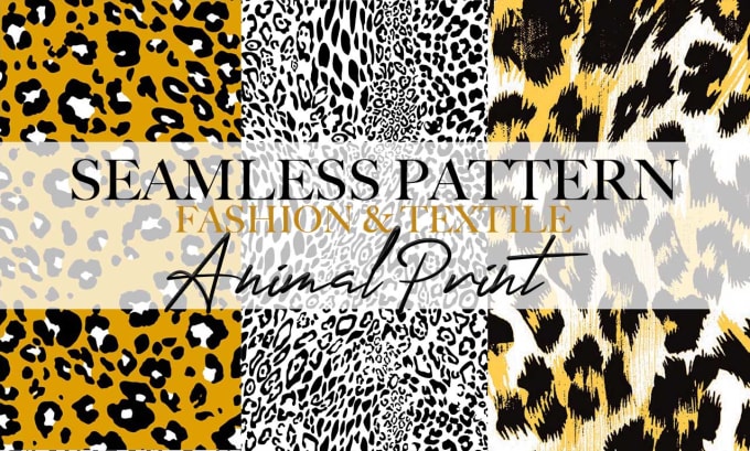 Gig Preview - Make seamless animal print textile pattern vector