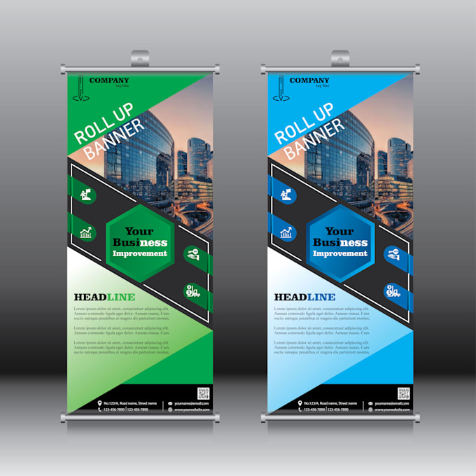 Gig Preview - Design roll up banner, x banner and standee design