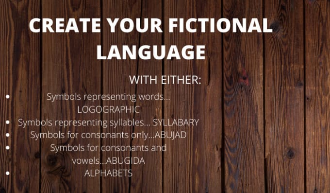 Gig Preview - Create your colang or fictional language