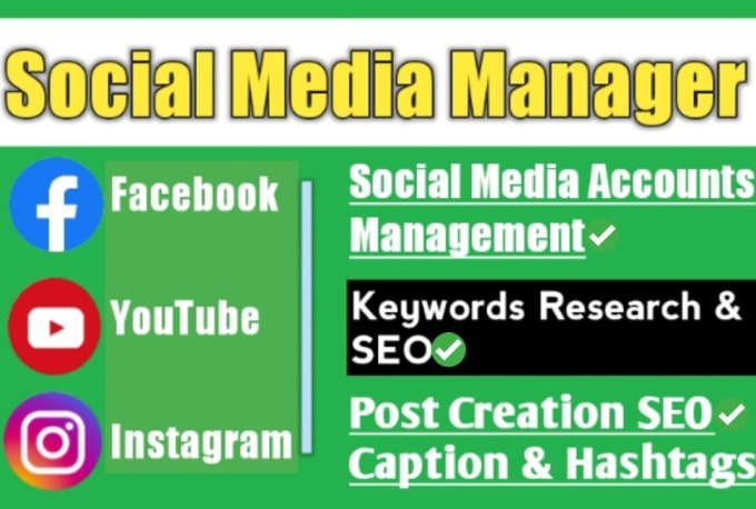 Gig Preview - Be your social media manager