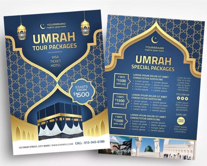 Gig Preview - Do islamic flyer and brochure for ramadan, hajj, umrah and eid