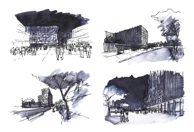 Gig Preview - Draw architecture storyboards, quick perspective sketches