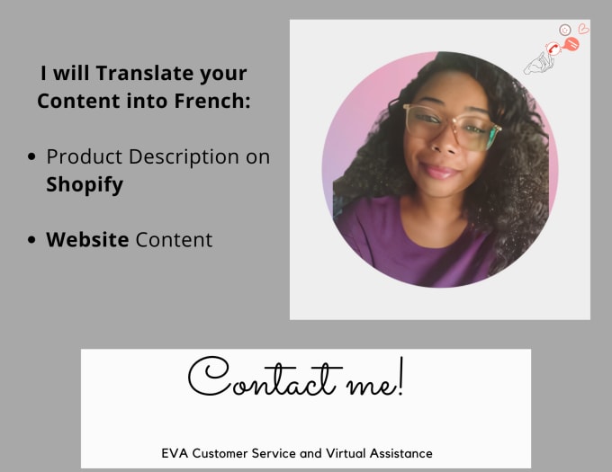 Gig Preview - Manually translate any shopify page and products to french or english