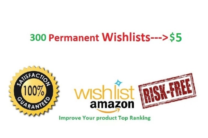 Gig Preview - Do amazon  permanent product wish lists service