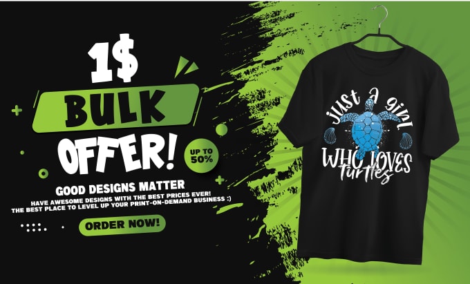 Bestseller - do bulk t shirt designs for your pod business