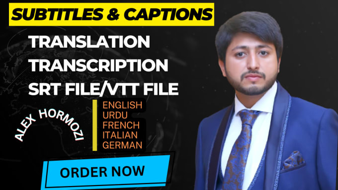 Gig Preview - Translate, transcribe and embed perfect synced subtitles in urdu