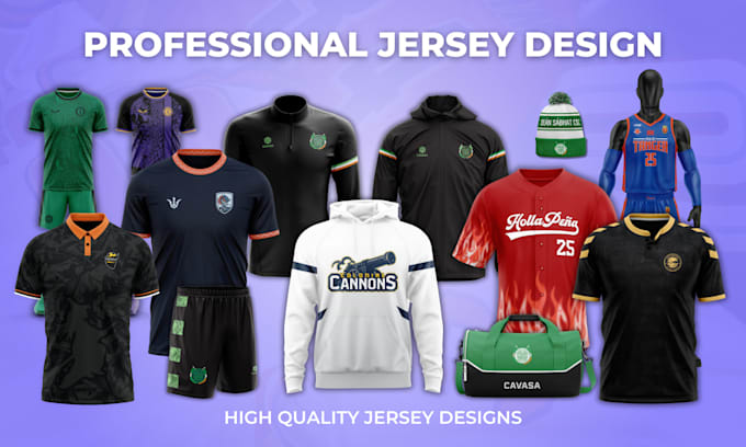 Gig Preview - Create custom jersey and sublimation designs