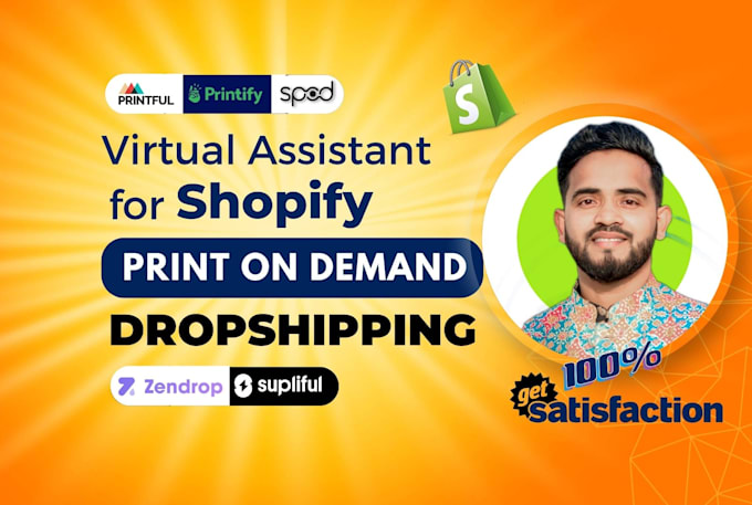 Bestseller - be a virtual assistant for shopify pod and dropshipping business