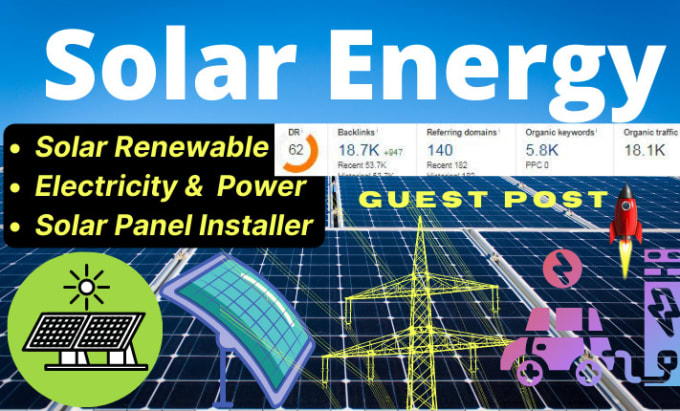 Gig Preview - Guest post on solar energy, green energy, tech blog