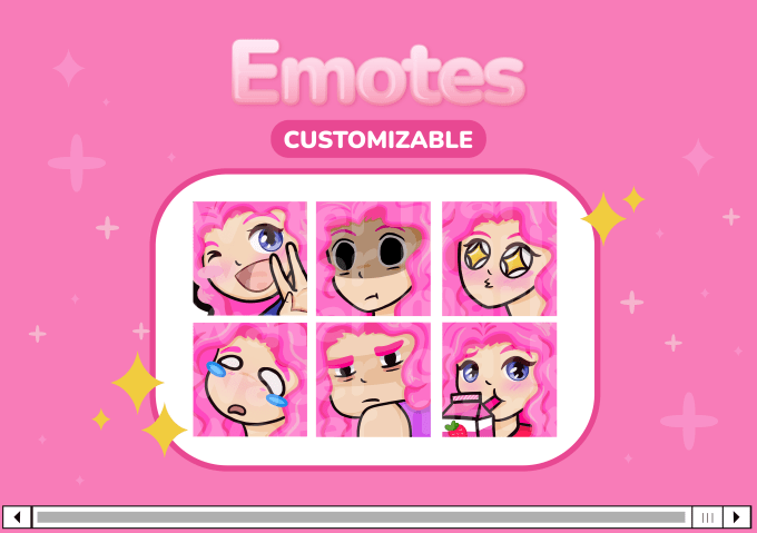 Gig Preview - Create custom tiktok twitch or discord emote chibi style