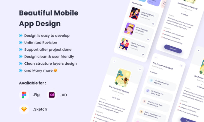 Gig Preview - Create a UI UX design for your mobile app