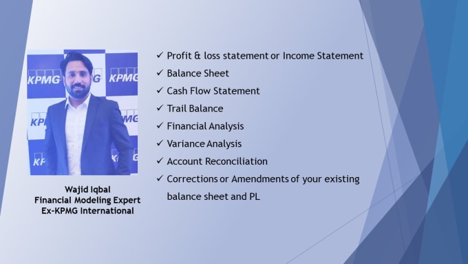 Gig Preview - Prepare financial statements from the bank statements