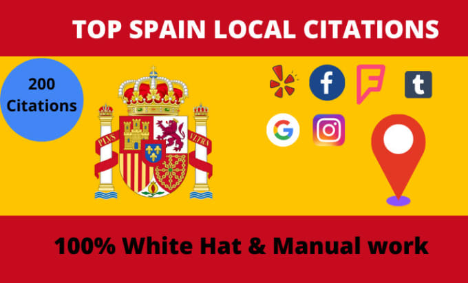 Gig Preview - Do manually 200 spain local citations or local SEO