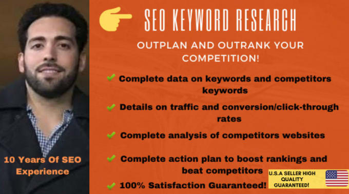 Gig Preview - Do SEO keyword research for your website for best google ranking strategy