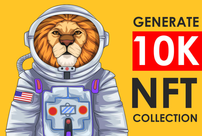 Gig Preview - Generate 1k 5k 10k nft art collection