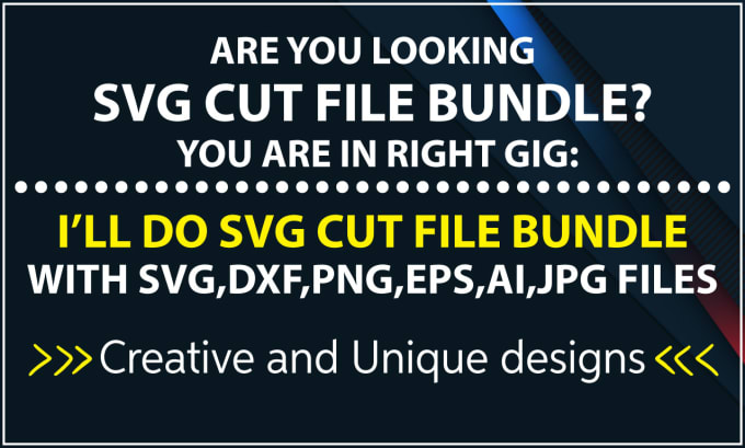 Gig Preview - Do creative svg, cut files, png, svg bundle design