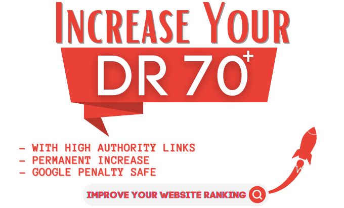 Gig Preview - Increase domain rating DR with quality SEO backlinks