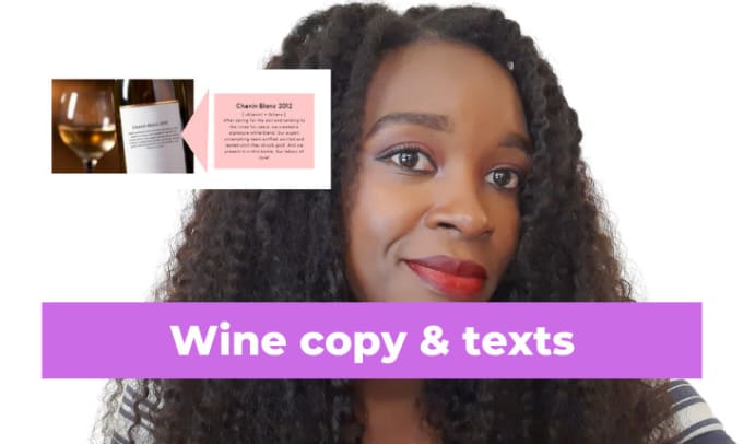 Gig Preview - Be your copywriter for your wine or fmcg website