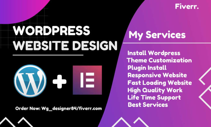 Gig Preview - Design a responsive wordpress website and landing page