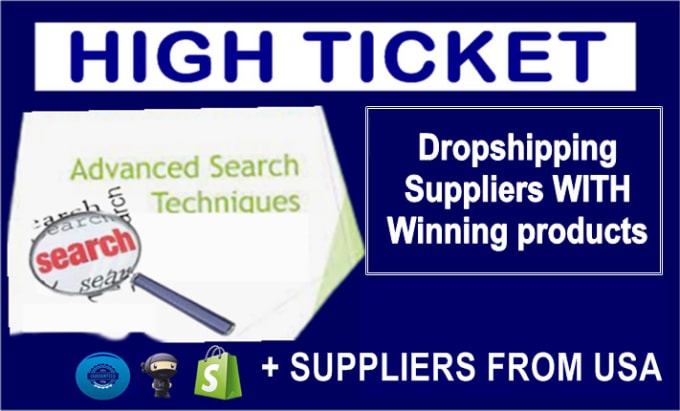 Gig Preview - Find high ticket USA, UK, eu, and uae dropshipping supplier with winning product