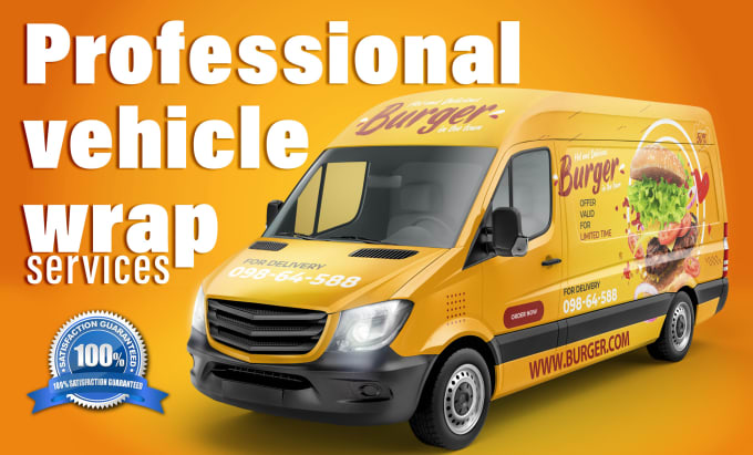 Gig Preview - Do make creative van wrap designs, car wrap, and any vehicle