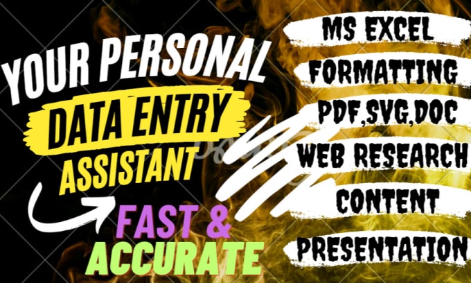 Gig Preview - Do fast and accurate data entry, formatting, research