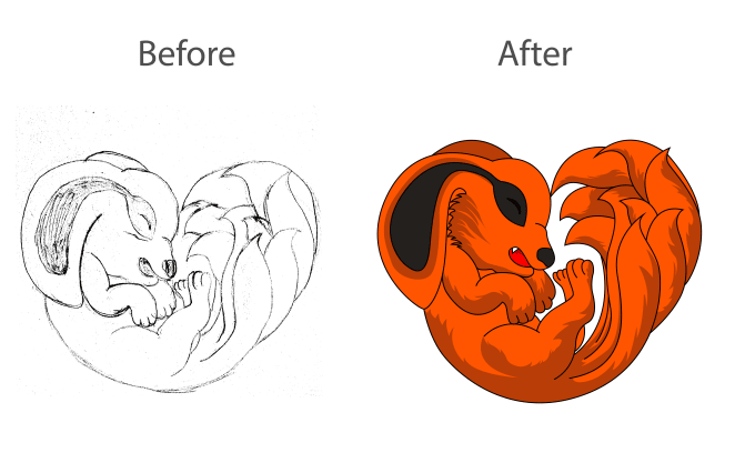 Gig Preview - Redraw, vector tracing your sketch or image to vector