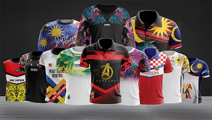 Gig Preview - Do trendy and custom sports sublimation jersey design