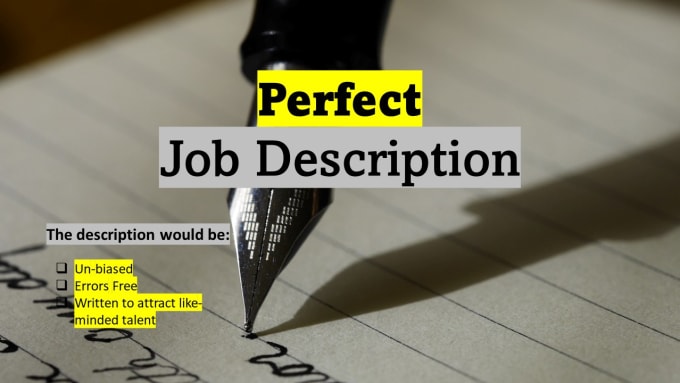 Gig Preview - Write a perfect job description to attract top talent