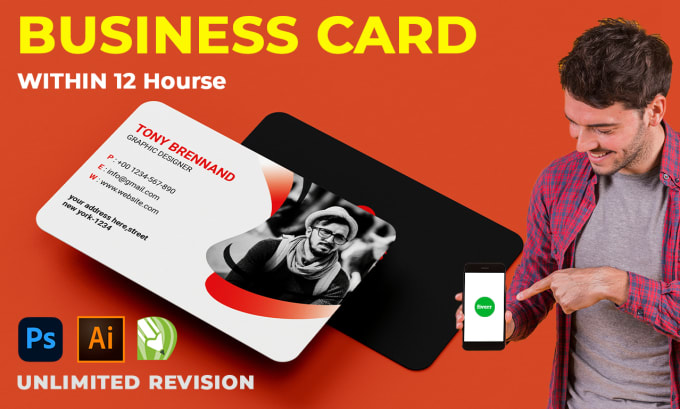 Gig Preview - Design professional business cards, creative, and minimal