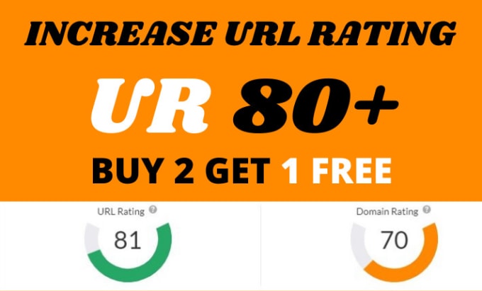 Gig Preview - Increase ur 75 plus, increase url rating, ahrefs ur with SEO backlinks